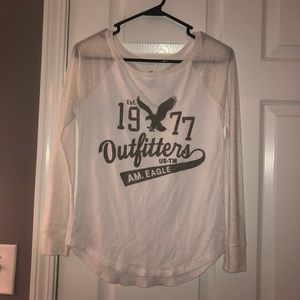 White Sparkle American Eagle longsleeve